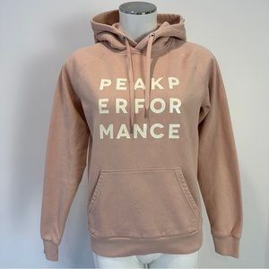 Peak Performance Ground Hoodie fits Size Small Dusty Pink Soft Jersey